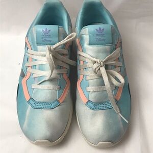 Adidas Little Mermaid Sneakers Tennis Shoes Girls 4 Disney Collab